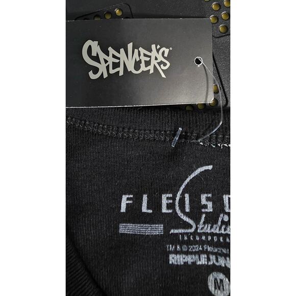 Spencers Betty Boop Biker Club Crop T Shirt Size Medium NWT - Picture 5 of 6